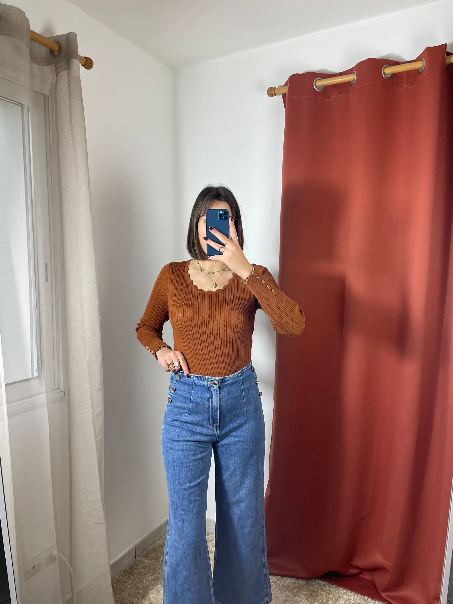 Pantalon large Nora