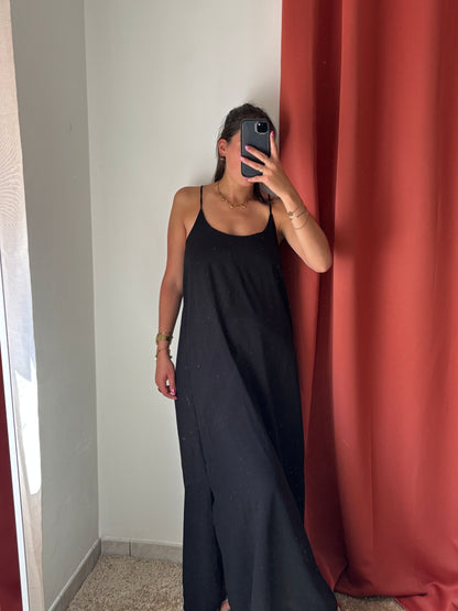 Robe longue dos croisé June