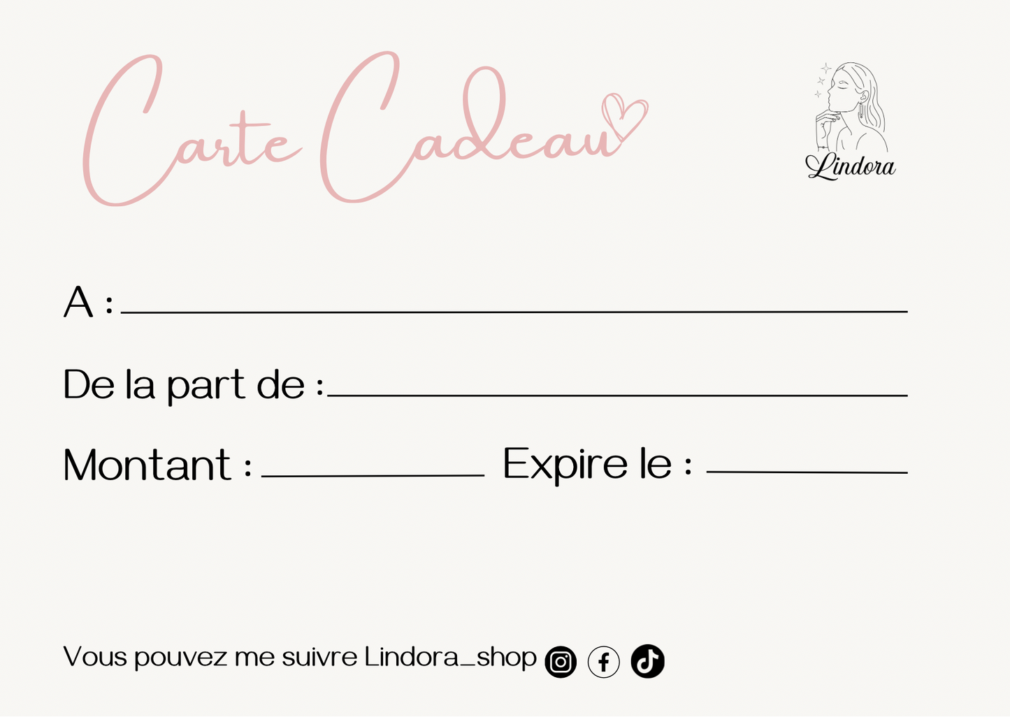 Carte Cadeau Lindora