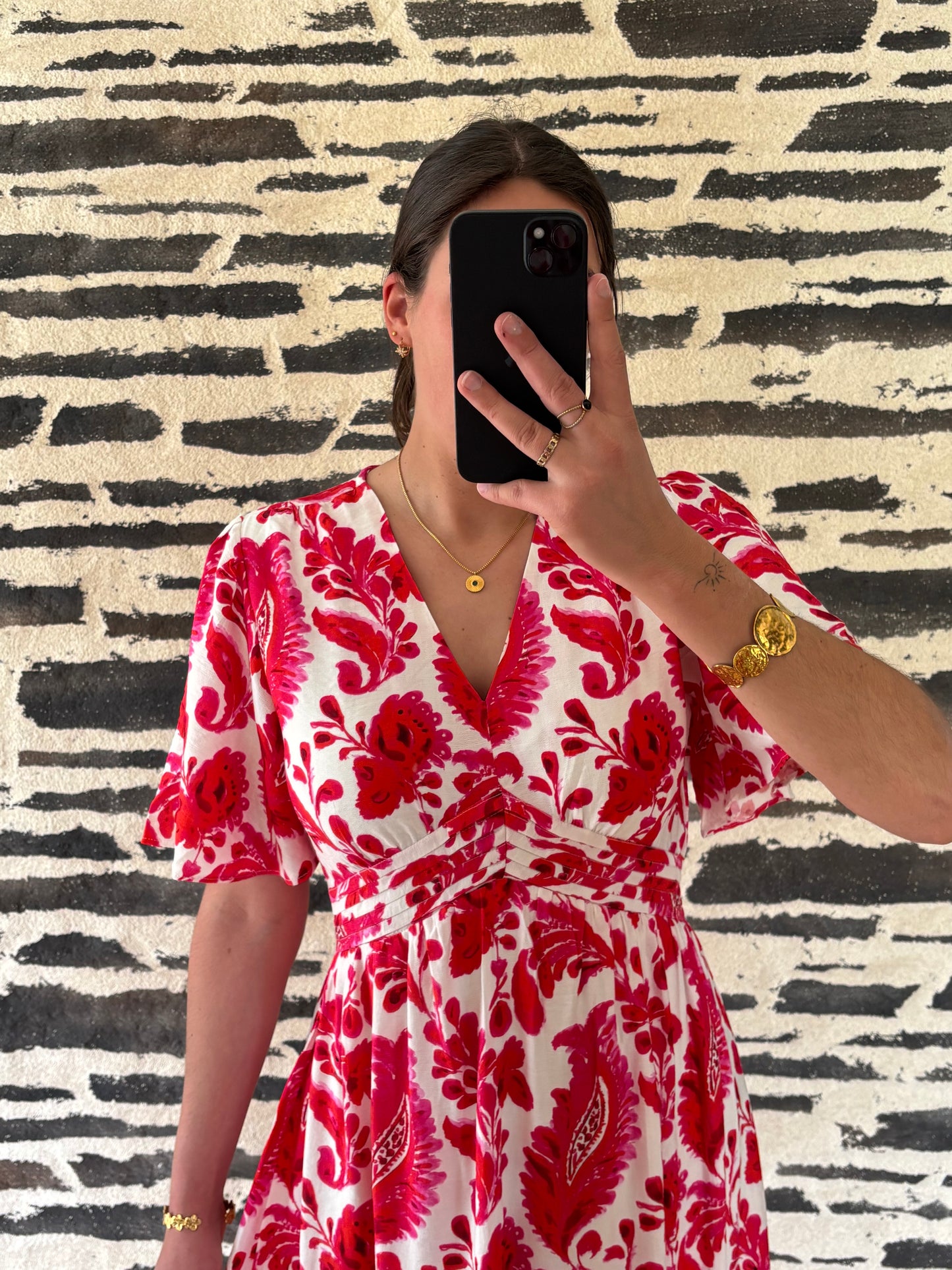 Robe longue fleurie Tina